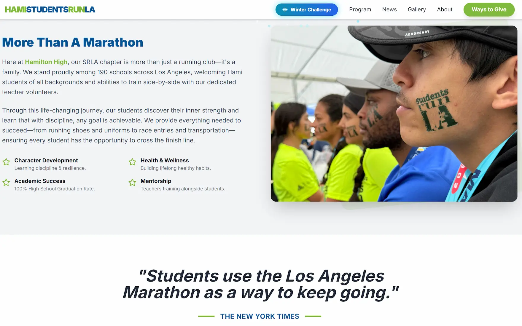 Hamilton SRLA website